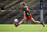 21 June 2025; Hannah Reape of Mayo during the TG4 All-Ireland Ladies Football Senior Championship Group 2 match between Mayo and Cork at Hastings Insurance MacHale Park in Castlebar, Mayo. Photo by Piaras Ó Mídheach/Sportsfile