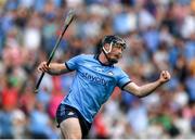21 June 2025; Cian O'Sullivan of Dublin celebrates after scoring his side's second goal during the GAA Hurling All-Ireland Senior Championship quarter-final match between Dublin and Limerick at Croke Park in Dublin. Photo by John Sheridan/Sportsfile