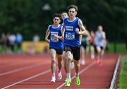21 June 2025; Isaac Vickers of St Brendan's Killarney, representing Munster, on his way  to winning the boys 800m during the 123.ie Irish Schools Athletics Association Tailteann Games at SETU Campus in Carlow. Photo by Sam Barnes/Sportsfile
