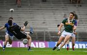 21 June 2025; David Clifford of Kerry scores his side's first goal during the GAA Football All-Ireland Senior Championship preliminary quarter-final match between Kerry and Cavan at Fitzgerald Stadium in Killarney, Kerry. Photo by Brendan Moran/Sportsfile