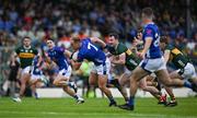 21 June 2025; Padraig Faulkner of Cavan in action against Tom O'Sullivan of Kerry during the GAA Football All-Ireland Senior Championship preliminary quarter-final match between Kerry and Cavan at Fitzgerald Stadium in Killarney, Kerry. Photo by Brendan Moran/Sportsfile