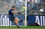 21 June 2025; Dublin goalkeeper Stephen Cluxton warms up before the GAA Football All-Ireland Senior Championship preliminary quarter-final match between Dublin and Cork at Croke Park in Dublin. Photo by John Sheridan/Sportsfile