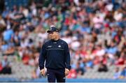 21 June 2025; Dublin manager Dessie Farrell during the GAA Football All-Ireland Senior Championship preliminary quarter-final match between Dublin and Cork at Croke Park in Dublin. Photo by Ramsey Cardy/Sportsfile