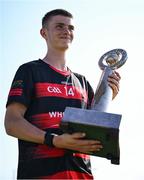 21 June 2025; Ballygunner captain Michael Moloney celebrates after his side's victory in the Hurling Division 1 Final match between Ballygunner and Ballinora during the John West Féile na nGael Camogie and Hurling National Finals at Halo Tiles Wexford GAA Centre of Excellence in Ferns, Wexford. Photo by Shauna Clinton/Sportsfile