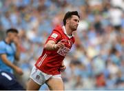 21 June 2025; Chris Óg Jones of Cork celebrates after scoring his side's first goal during the GAA Football All-Ireland Senior Championship preliminary quarter-final match between Dublin and Cork at Croke Park in Dublin. Photo by John Sheridan/Sportsfile