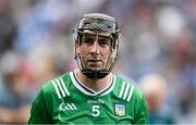 21 June 2025; A dejected Diarmaid Byrnes of Limerick after the GAA Hurling All-Ireland Senior Championship quarter-final match between Dublin and Limerick at Croke Park in Dublin. Photo by Daire Brennan/Sportsfile