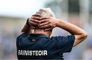 21 June 2025; Limerick manager John Kiely near the end of the GAA Hurling All-Ireland Senior Championship quarter-final match between Dublin and Limerick at Croke Park in Dublin. Photo by Daire Brennan/Sportsfile