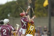 19 September 2004; John Lee, Galway, in action against Nicholas Kenny, Kilkenny. All-Ireland Minor Hurling Championship Final Replay, Kilkenny v Galway, O'Connor Park, Tullamore, Co. Offaly. Picture credit; Damien Eagers / SPORTSFILE