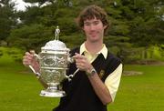 17 September 2004; Michael Downes, Lucan Golf Club with the Bulmers Junior Cup. Shannon Golf Club, Shannon, Co. Clare. Picture credit; Ray McManus / SPORTSFILE