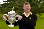 17 September 2004; Mark Clifford, Lucan Golf Club, with the Bulmers Junior Cup. Shannon Golf Club, Shannon, Co. Clare. Picture credit; Ray McManus / SPORTSFILE