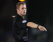 15 September 2004; Referee Anthony Buttimer. FAI Cup Quarter Final Replay, Rockmount v Waterford United, Turners Cross, Cork. Picture credit; David Maher / SPORTSFILE