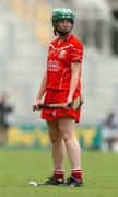 19 September 2004; Valerie O'Keeffe, Cork, prepares to take a free. All-Ireland Junior Camogie Championship Final, Cork v Down, Croke Park, Dublin. Picture credit; Pat Murphy / SPORTSFILE