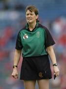 19 September 2004; Aileen Lawlor, referee. All-Ireland Junior Camogie Championship Final, Cork v Down, Croke Park, Dublin. Picture credit; Ray McManus / SPORTSFILE
