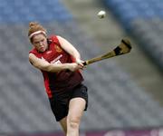 19 September 2004; Fionnuala Carr, Down. All-Ireland Junior Camogie Championship Final, Cork v Down, Croke Park, Dublin. Picture credit; Ray McManus / SPORTSFILE
