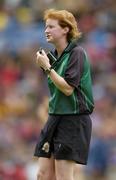 19 September 2004; Una Kearney, Referee. Foras na Gaeilge Senior Camogie Championship All-Ireland Final, Tipperary v Cork, Croke Park, Dublin. Picture credit; Ray McManus / SPORTSFILE