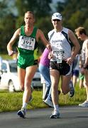 18 September 2004; Tony Ward, right, with his guide Paul Gorey at the start of the adidas BHAA Dublin half-marathon. Phoenix Park, Dublin. Picture credit; Brian Lawless / SPORTSFILE