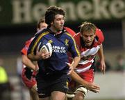 24 September 2004; David Blaney, Leinster, in action against Scott McLeod, The Borders. Celtic League 2004-2005, Leinster v The Borders, Donnybrook, Dublin. Picture credit; Damien Eagers / SPORTSFILE