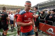 12 October 2013; Munster's Paddy Butler leaves the pitch after defeat to Edinburgh. Heineken Cup 2013/14, Pool 6, Round 1, Edinburgh v Munster, Murrayfield, Edinburgh, Scotland.  Picture credit: Brendan Moran / SPORTSFILE
