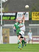 13 October 2013; Alan Smith, Sarsfields, in action against Kevin Murnaghan, Moorefield. Kildare County Senior Club Football Championship Final, Sarsfields v Moorefield, St Conleth's Park, Newbridge, Co. Kildare. Picture credit: Barry Cregg / SPORTSFILE