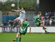 13 October 2013; Niall Hurley Lynch, Moorefield, in action against Shane Hurley and Ronan Fitzgibbon, right, Sarsfields. Kildare County Senior Club Football Championship Final, Sarsfields v Moorefield, St Conleth's Park, Newbridge, Co. Kildare. Picture credit: Barry Cregg / SPORTSFILE