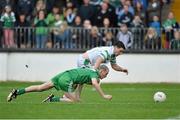13 October 2013; Niall Hurley Lynch, Moorefield, in action against Conor Duffy, Sarsfields. Kildare County Senior Club Football Championship Final, Sarsfields v Moorefield, St Conleth's Park, Newbridge, Co. Kildare. Picture credit: Barry Cregg / SPORTSFILE