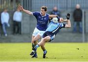 13 October 2013; Ciaran Kilmurray, St Lomans, in action against Shane Arthur, Tyrrellspass. Westmeath County Senior Club Football Championship Final, St Lomans v Tyrrellspass, Cusack Park, Mullingar, Co Westmeath. Picture credit: Ramsey Cardy / SPORTSFILE