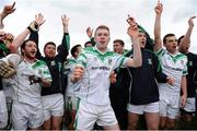 13 October 2013; Moorefield players celebrate victory after the game. Kildare County Senior Club Football Championship Final, Sarsfields v Moorefield, St Conleth's Park, Newbridge, Co. Kildare. Picture credit: Barry Cregg / SPORTSFILE