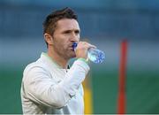 14 October 2013; Republic of Ireland's Robbie Keane during squad training ahead of their 2014 FIFA World Cup Qualifier, Group C, game against Kazakhstan on Tuesday. Republic of Ireland Squad Training, Aviva Stadium, Lansdowne Road, Dublin. Picture credit: David Maher / SPORTSFILE