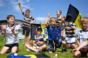 21 June 2025; Michael Cusack supporters react during the John West Féile na nGael Camogie and Hurling National Finals at Halo Tiles Wexford GAA Centre of Excellence in Ferns, Wexford. Photo by Shauna Clinton/Sportsfile