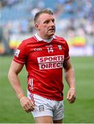 21 June 2025; Brian Hurley of Cork after his side's defeat in the GAA Football All-Ireland Senior Championship preliminary quarter-final match between Dublin and Cork at Croke Park in Dublin. Photo by Ramsey Cardy/Sportsfile