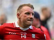 21 June 2025; A dejected Brian Hurley of Cork after the GAA Football All-Ireland Senior Championship preliminary quarter-final match between Dublin and Cork at Croke Park in Dublin. Photo by Daire Brennan/Sportsfile