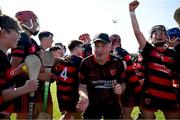 21 June 2025; Ballygunner players celebrate after their side's victory in the Hurling Division 1 Final match between Ballygunner and Ballinora during the John West Féile na nGael Camogie and Hurling National Finals at Halo Tiles Wexford GAA Centre of Excellence in Ferns, Wexford. Photo by Shauna Clinton/Sportsfile