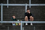 21 June 2025; AJ, left, and Mitch Foley, nephew and brother of Kerry full back Jason Foley, watch from the terrace during the GAA Football All-Ireland Senior Championship preliminary quarter-final match between Kerry and Cavan at Fitzgerald Stadium in Killarney, Kerry. Photo by Brendan Moran/Sportsfile