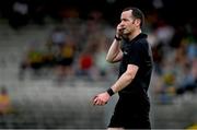 21 June 2025; YReferee Jerome Henry during the GAA Football All-Ireland Senior Championship preliminary quarter-final match between Kerry and Cavan at Fitzgerald Stadium in Killarney, Kerry. Photo by Brendan Moran/Sportsfile