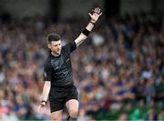 21 June 2025; Referee Sean Stack during the GAA Hurling All-Ireland Senior Championship quarter-final match between Galway and Tipperary at TUS Gaelic Grounds in Limerick. Photo by Ray McManus/Sportsfile