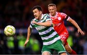 13 June 2025; Aaron Greene of Shamrock Rovers during the SSE Airtricity Men's Premier Division match between Shelbourne and Shamrock Rovers at Tolka Park in Dublin. Photo by Stephen McCarthy/Sportsfile
