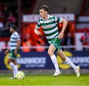 13 June 2025; Matt Healy of Shamrock Rovers during the SSE Airtricity Men's Premier Division match between Shelbourne and Shamrock Rovers at Tolka Park in Dublin. Photo by Stephen McCarthy/Sportsfile