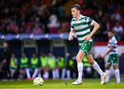 13 June 2025; Matt Healy of Shamrock Rovers during the SSE Airtricity Men's Premier Division match between Shelbourne and Shamrock Rovers at Tolka Park in Dublin. Photo by Stephen McCarthy/Sportsfile