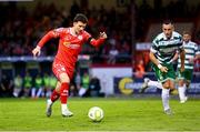 13 June 2025; Ali Coote of Shelbourne during the SSE Airtricity Men's Premier Division match between Shelbourne and Shamrock Rovers at Tolka Park in Dublin. Photo by Stephen McCarthy/Sportsfile