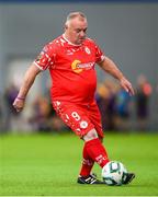 14 June 2025; Pat Daly of Shelbourne during the League of Ireland Walking Football Festival match between Bray Wanderers and Shelbourne at the National Indoor Arena on the Sport Ireland Campus in Dublin. Photo by Stephen McCarthy/Sportsfile