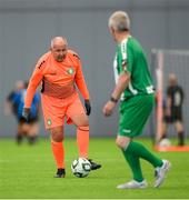 14 June 2025; Bray Wanderers goalkeeper Jim Monaghan during the League of Ireland Walking Football Festival match between Bray Wanderers and Shelbourne at the National Indoor Arena on the Sport Ireland Campus in Dublin. Photo by Stephen McCarthy/Sportsfile