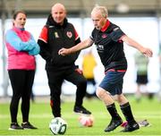 14 June 2025; Martin Rice of Drogheda United during the League of Ireland Walking Football Festival match between Athlone Town and Drogheda United at the National Indoor Arena on the Sport Ireland Campus in Dublin. Photo by Stephen McCarthy/Sportsfile