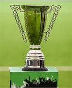 14 June 2025; A general view of the trophy during the League of Ireland Walking Football Festival at the National Indoor Arena on the Sport Ireland Campus in Dublin. Photo by Stephen McCarthy/Sportsfile