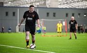 14 June 2025; Alan Casey of Cork City during their League of Ireland Walking Football Festival match against Sligo Rovers at the National Indoor Arena on the Sport Ireland Campus in Dublin. Photo by Stephen McCarthy/Sportsfile