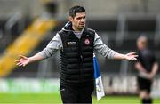 22 June 2025; Tyrone manager Gerard Donnelly during the Electric Ireland GAA Football All-Ireland Minor Championship semi-final match between Tyrone and Roscommon at Kingspan Breffni in Cavan. Photo by Seb Daly/Sportsfile