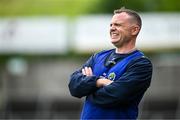 22 June 2025; Roscommon manager Shane Moran during the Electric Ireland GAA Football All-Ireland Minor Championship semi-final match between Tyrone and Roscommon at Kingspan Breffni in Cavan. Photo by Seb Daly/Sportsfile