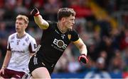 22 June 2025; Odhran Murdock of Down celebrates after scoring his side's second goal during the GAA Football All-Ireland Senior Championship preliminary quarter-final match between Down and Galway at Páirc Esler in Newry, Down. Photo by Ben McShane/Sportsfile
