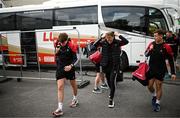 22 June 2025; Louth players arrive 45 minutes before throw-in the GAA Football All-Ireland Senior Championship preliminary quarter-final match between Donegal and Louth at MacCumhaill Park in Ballybofey, Donegal. Photo by Ramsey Cardy/Sportsfile