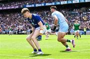 22 June 2025; Oisin McGraynor of Wicklow after his penalty was saved by Limerick goalkeeper Josh Ryan during the Tailteann Cup semi-final match between Wicklow and Limerick at Croke Park in Dublin. Photo by Piaras Ó Mídheach/Sportsfile