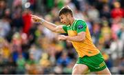 22 June 2025; Conor O'Donnell of Donegal celebrates after scoring his side's first goal during the GAA Football All-Ireland Senior Championship preliminary quarter-final match between Donegal and Louth at MacCumhaill Park in Ballybofey, Donegal. Photo by Ramsey Cardy/Sportsfile